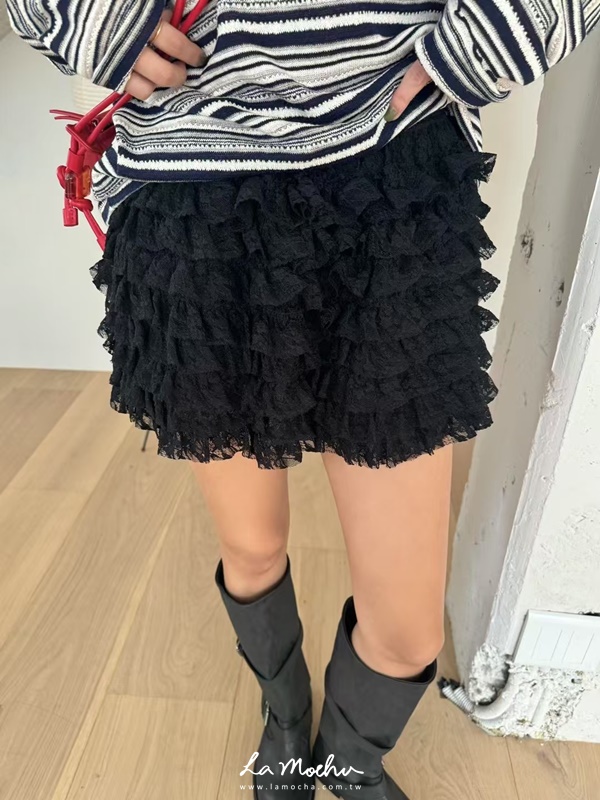 千層網紗內襯短裙